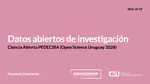 Datos abiertos de investigación