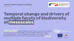 Temporal change and drivers of multiple facets of biodiversity at mesoscales